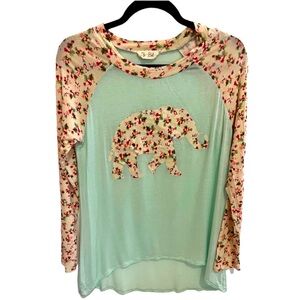 Bo Bel long Sleeve Elephant Top Size Small